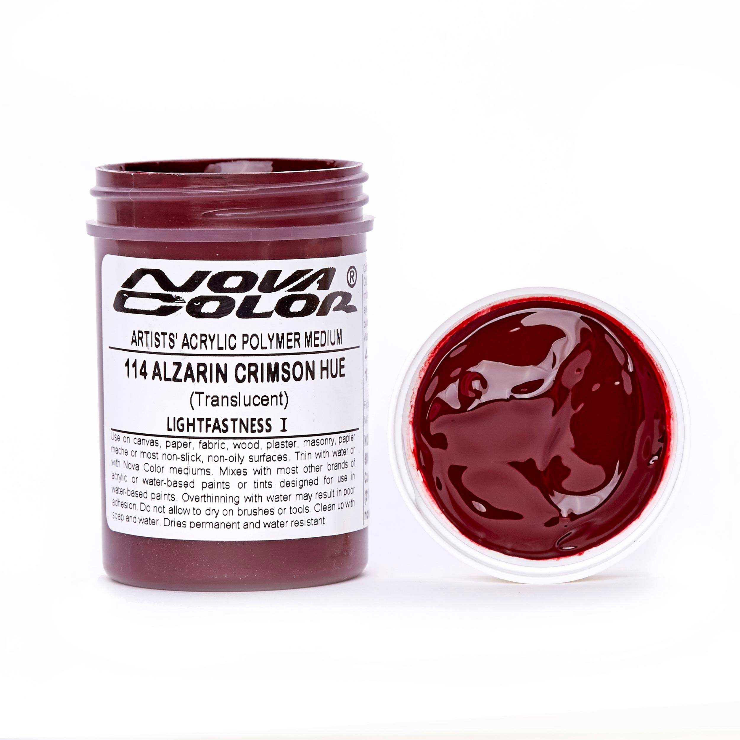 200ml Alizarin Crimson Acrylic @ Raw Materials Art Supplies