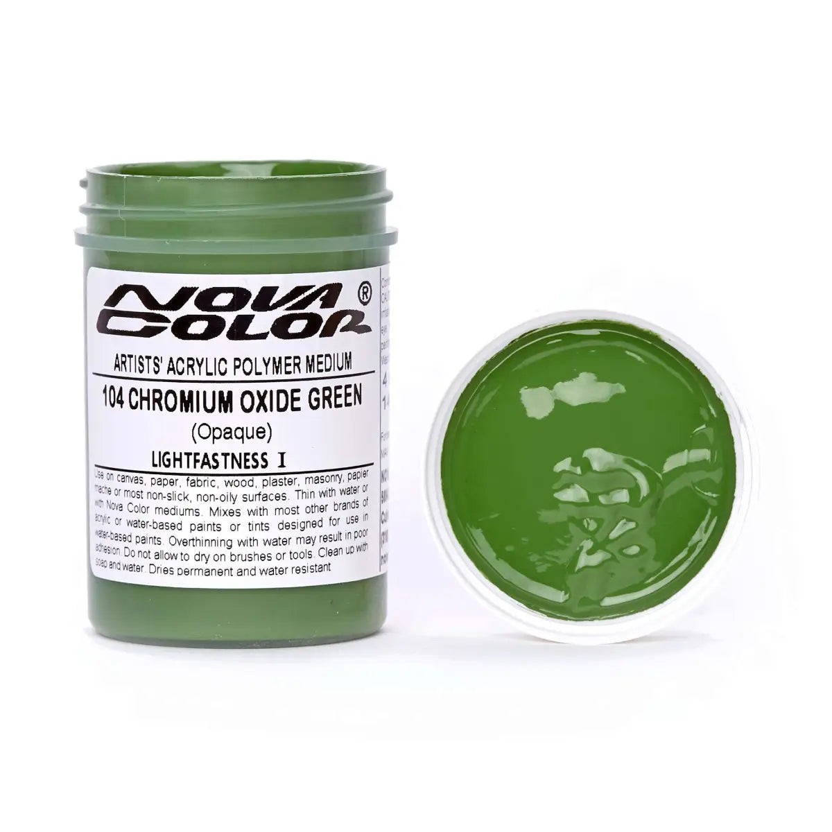 #104 Chromium Oxide Green - Lightfastness: | - Opaque