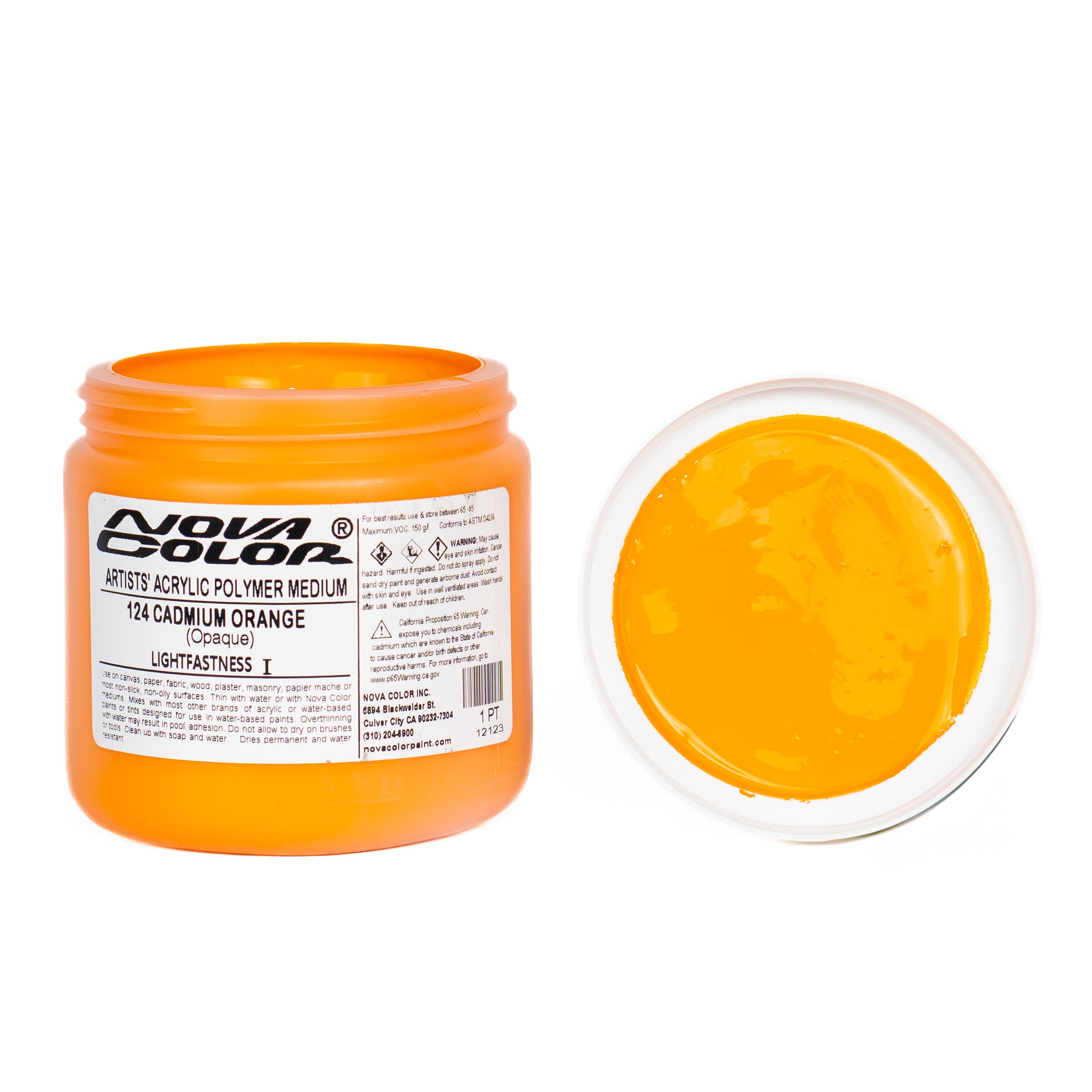 Buy #124 Cadmium Orange - Lightfastness:, ** - Opaque Online