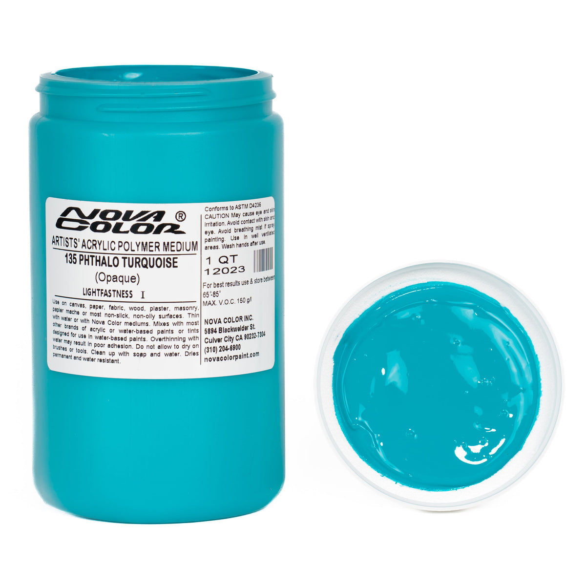 Buy #135 Phthalo Turquoise - Lightfastness: | - Opaque Online | Nova Color