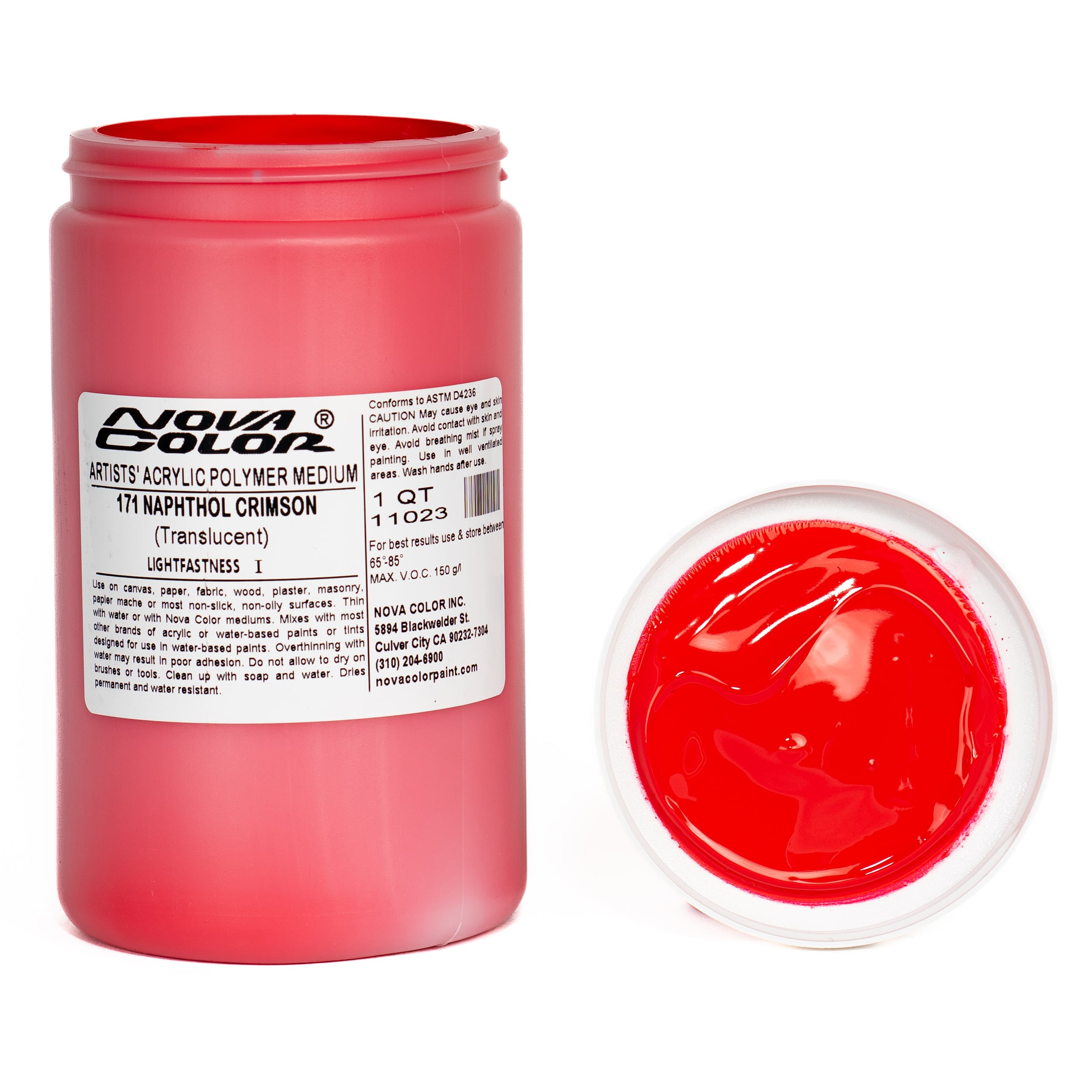 Kamenskaya Acrylic Inks for Artists - Bright Red Acrylic Ink, 1.35 Fl Oz  (40 ml)