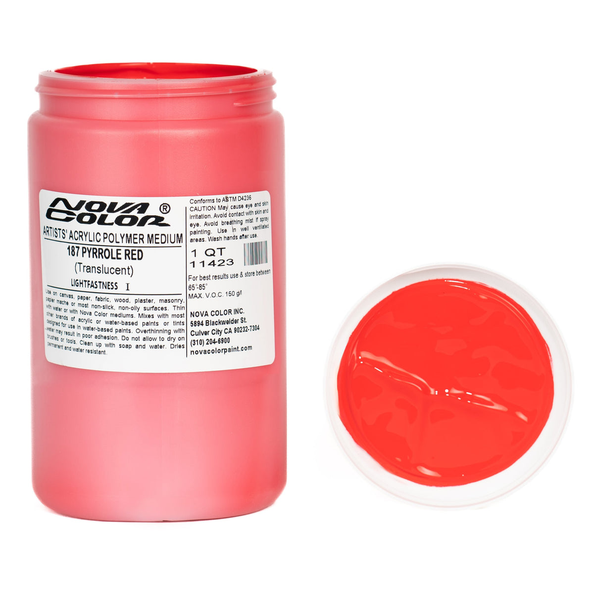 Buy #187 Pyrrole Red - Lightfastness: | - Translucent Online | Nova Color