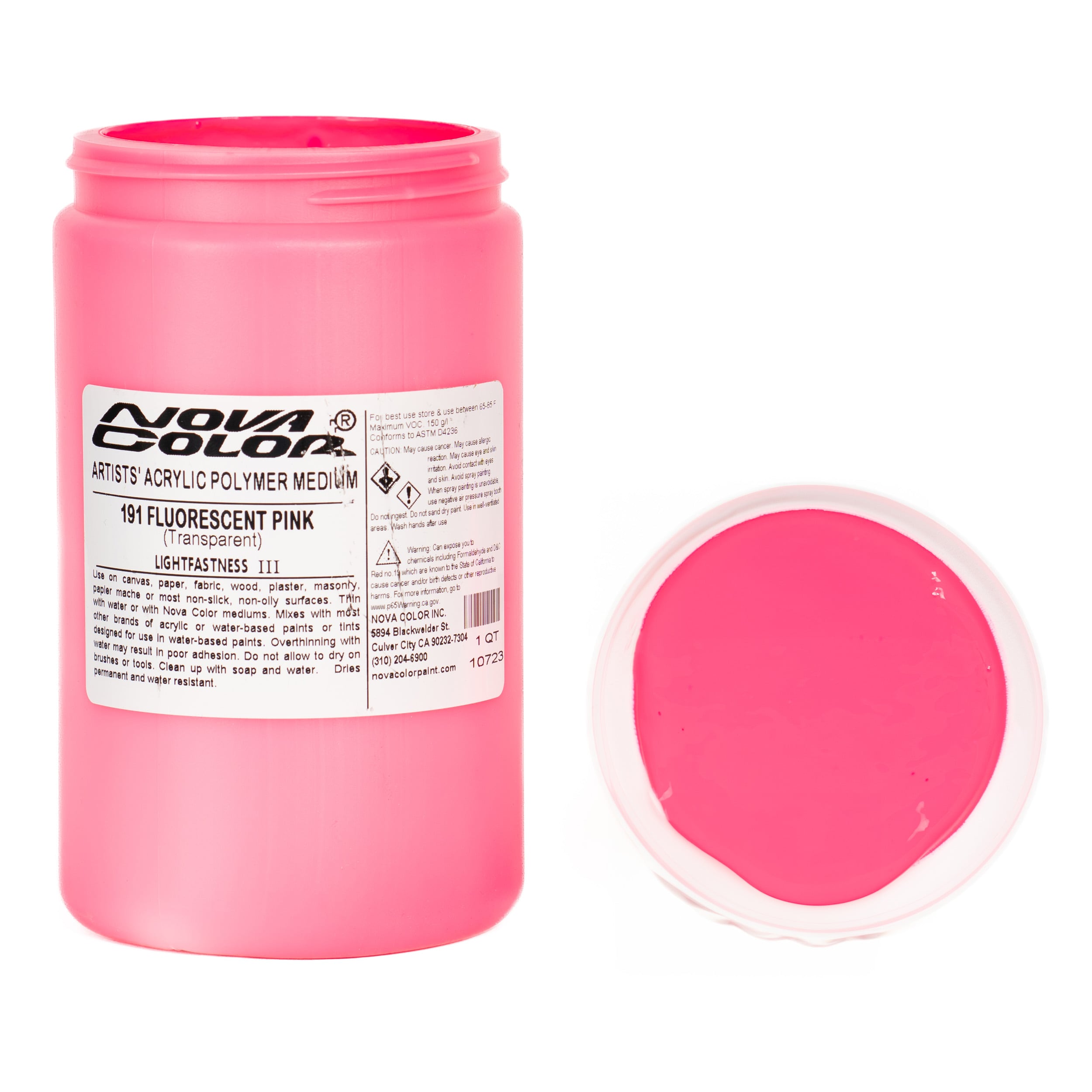 EC Fluorescent Fabric Paint - Pink - 500ml