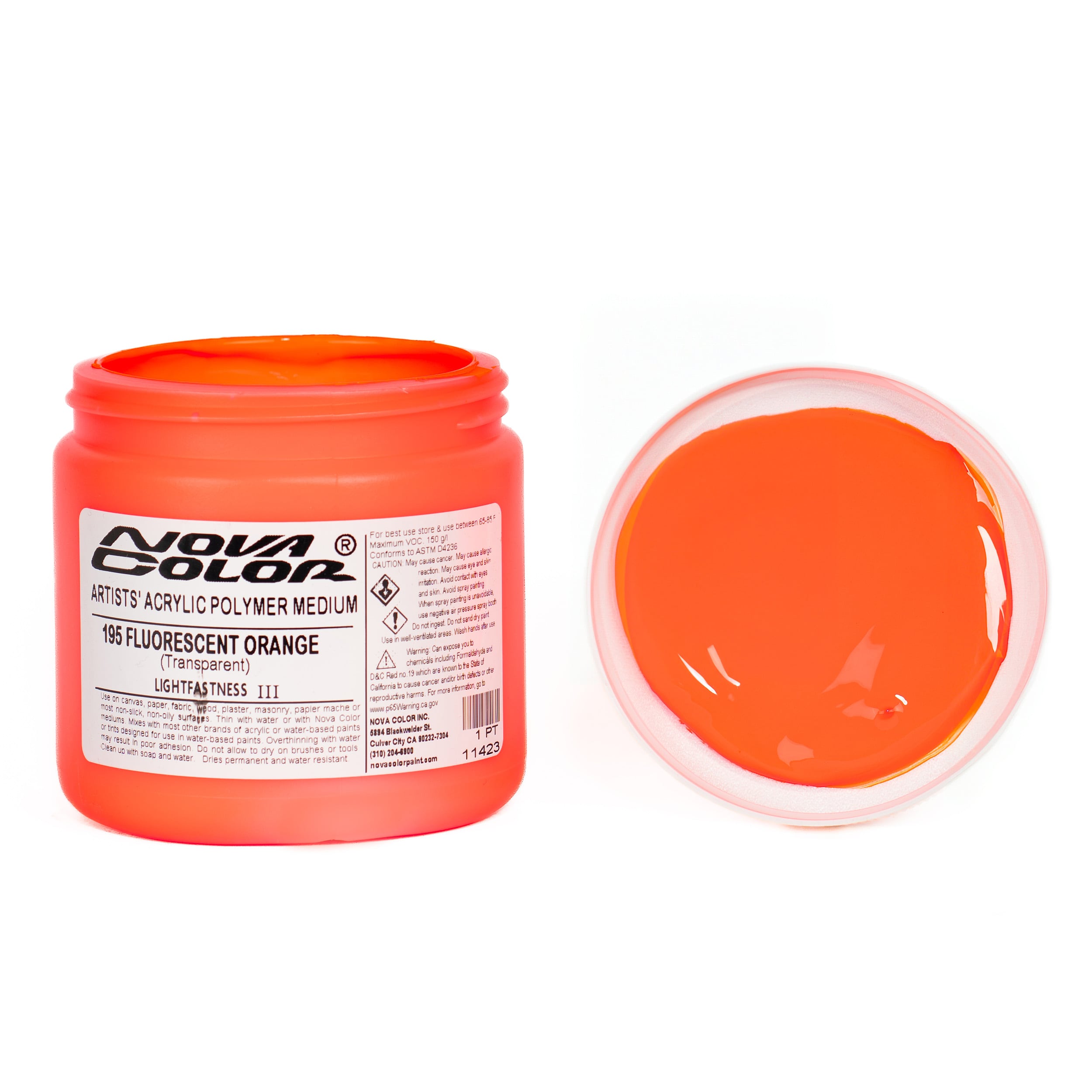 Buy #195 Fluorescent Orange - Lightfastness: ||| - Transparent Online ...