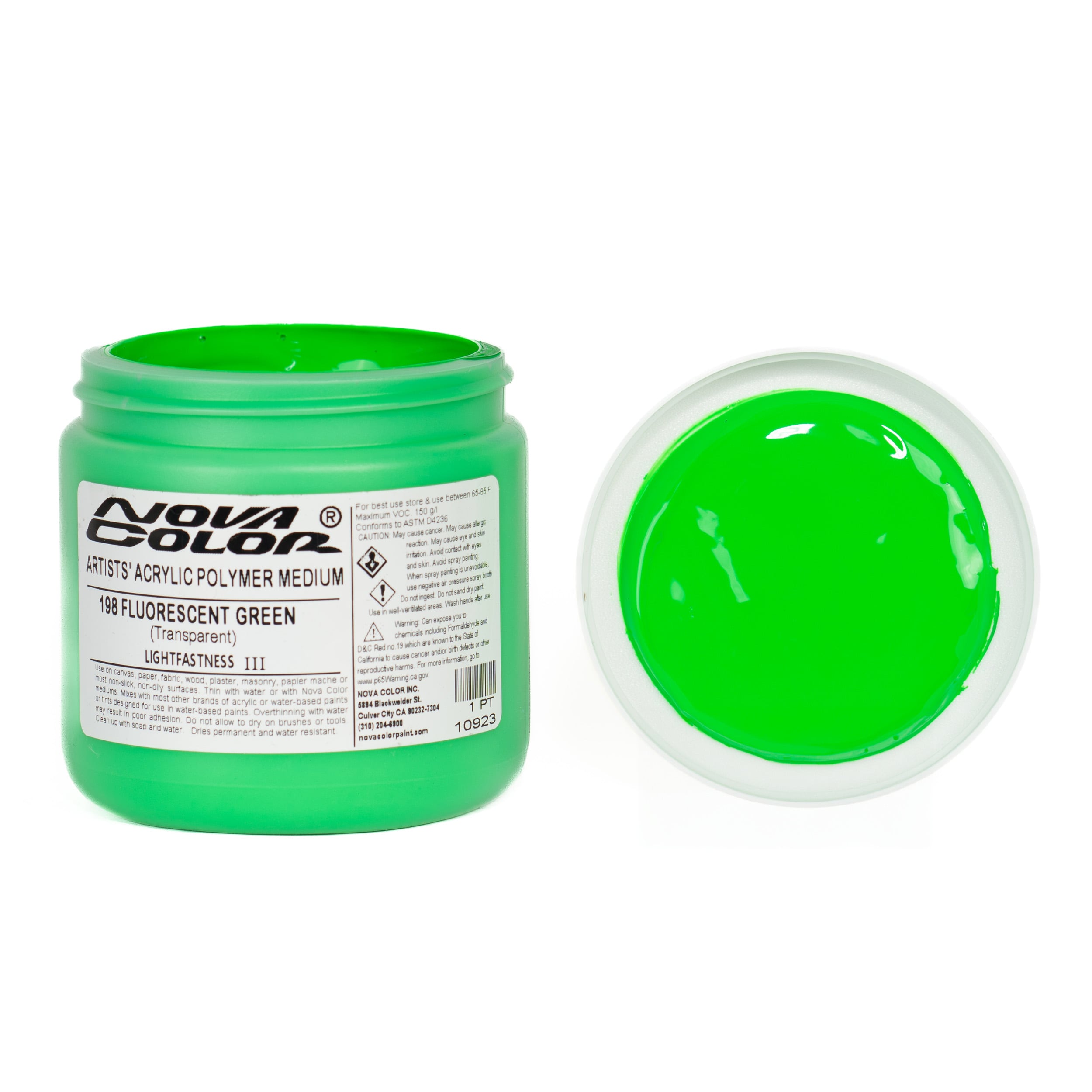 Blue Green Glow in the Dark Paint (Clear Drying Invisible Acrylic)