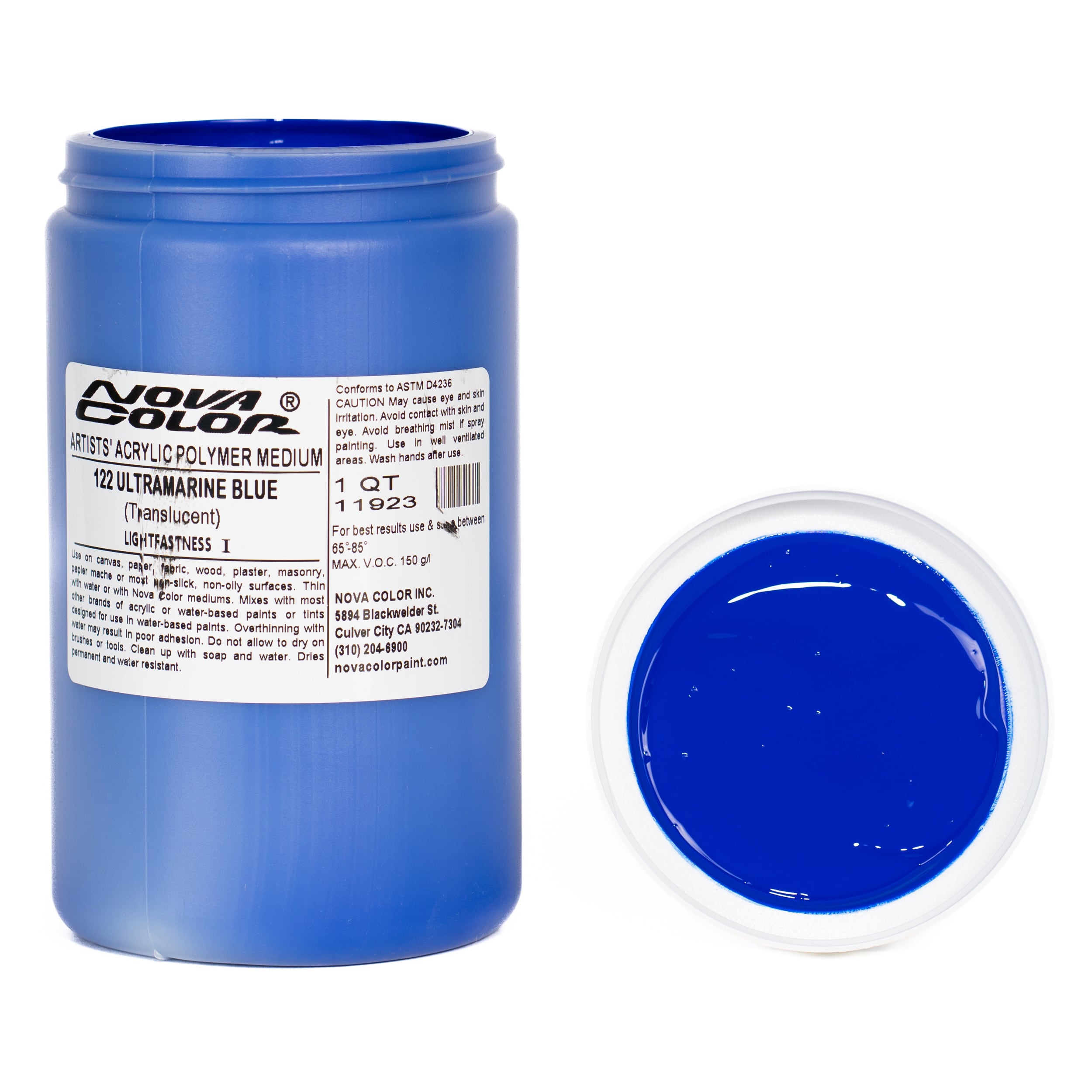 Blue Acrylic Paint Artist Quality Non-toxic Bulk Size 