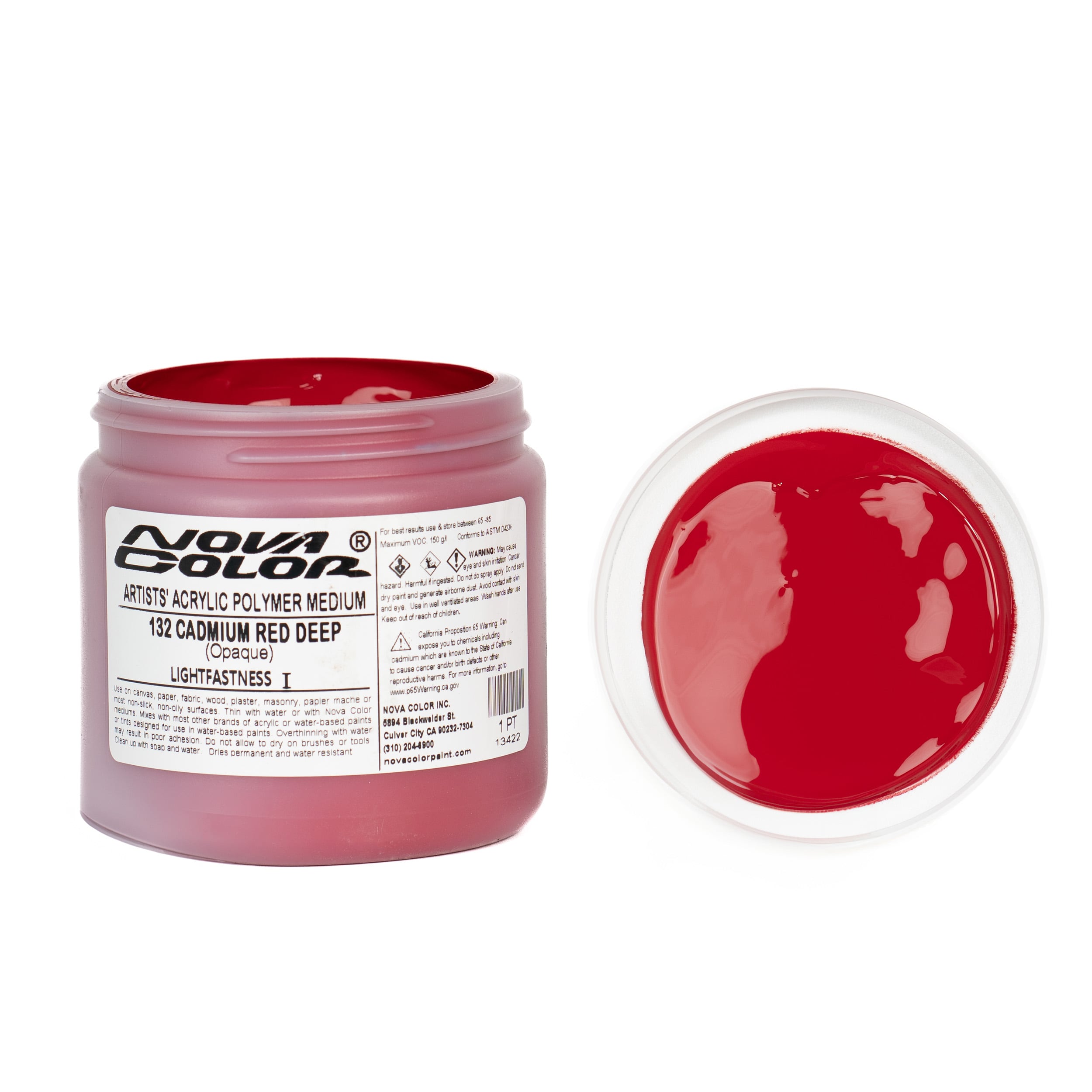 Buy #132 Cadmium Red Deep - Lightfastness: | ** - Opaque | Nova Color